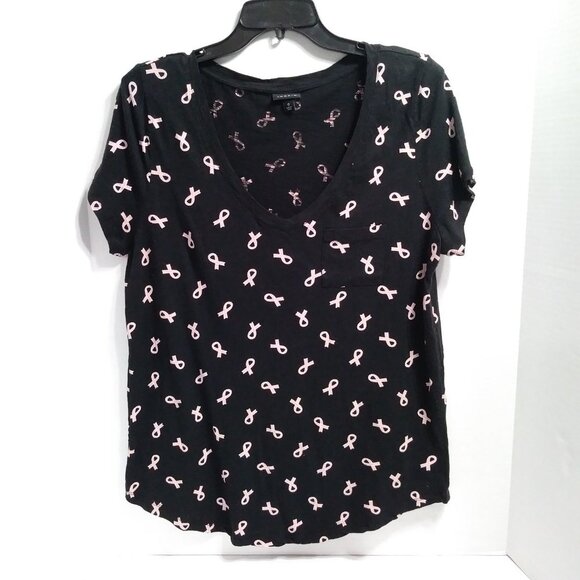 Torrid Women's Cancer Ribbon Graphic Tee Short Sleeve - Picture 2 of 9